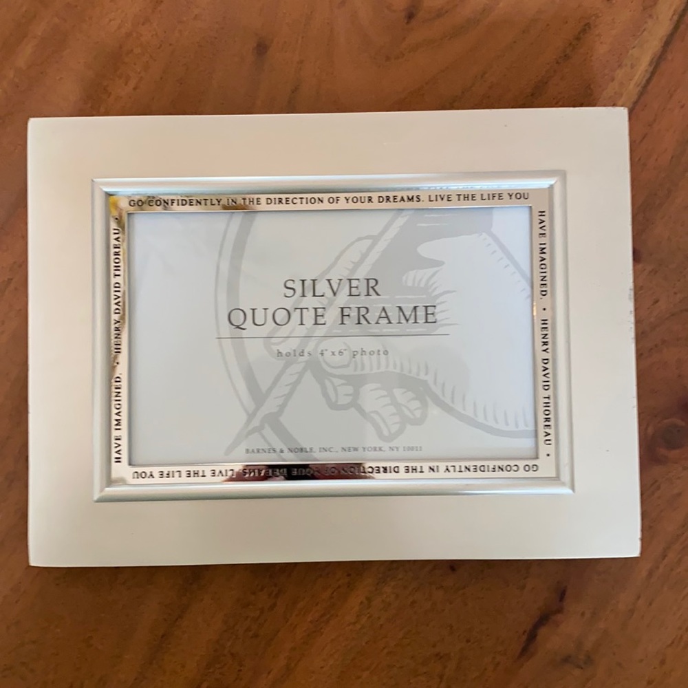 4x6 Quote Frame Silver